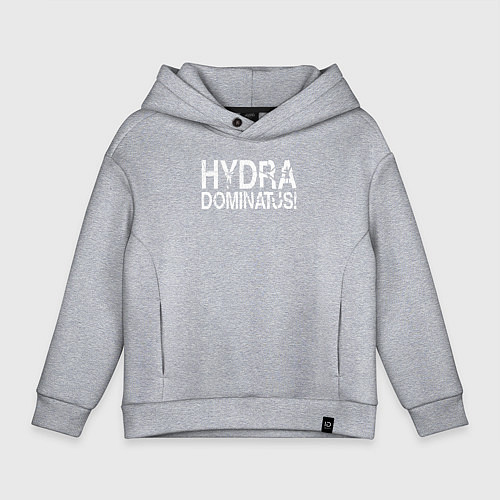 Детское худи оверсайз Ваха - Гидра Доминатус! Альфа-Легион / Меланж – фото 1