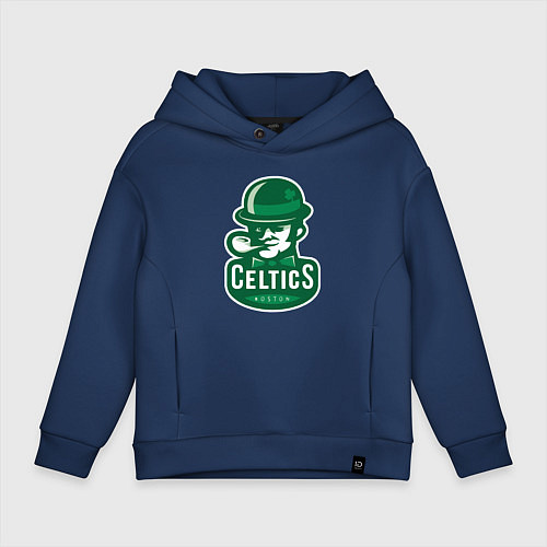 Детское худи оверсайз Celtics Team / Тёмно-синий – фото 1