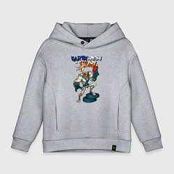 Детское худи оверсайз Earth worm - Jim