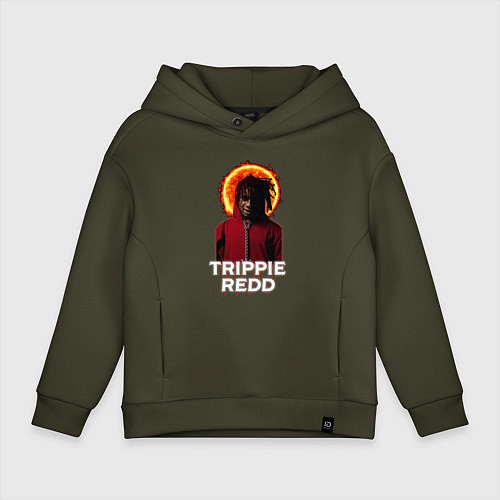 Детское худи оверсайз TRIPPIE REDD 1400 / Хаки – фото 1