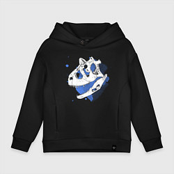 Детское худи оверсайз Череп Динозавра Карнотавр