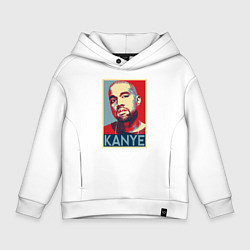 Толстовка оверсайз детская Kanye - Hip Hop, цвет: белый