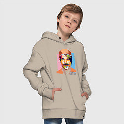 Толстовка оверсайз детская Anthony Kiedis, цвет: миндальный — фото 2
