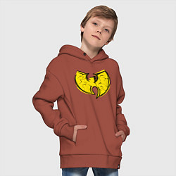 Толстовка оверсайз детская Style Wu-Tang, цвет: кирпичный — фото 2