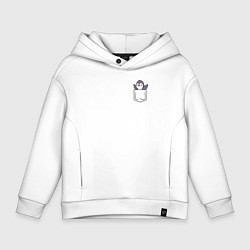 Детское худи оверсайз Пингвин в кармашке