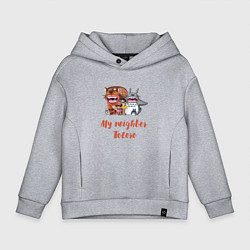 Детское худи оверсайз Мой сосед Тоторо - персонажи