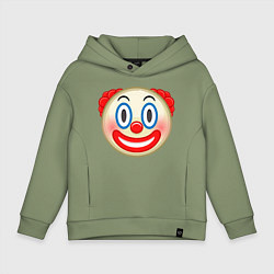 Детское худи оверсайз Эмодзи Клоун