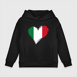 Детское худи оверсайз Сердце - Италия