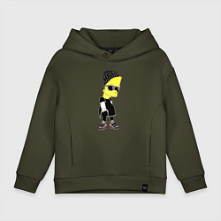 Детское худи оверсайз Барт Симпсон в тёмных очках