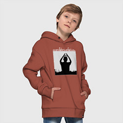 Толстовка оверсайз детская World Violation Tour Depeche Mode, цвет: кирпичный — фото 2