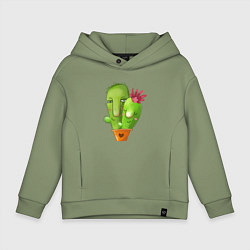 Детское худи оверсайз Любовь и кактусы