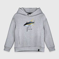 Детское худи оверсайз Желтопёрый океанский тунец