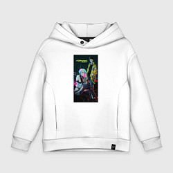 Детское худи оверсайз Аниме Cyberpunk Edgerunners Дэвид и Люси