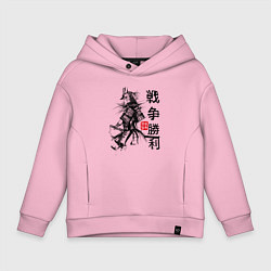 Детское худи оверсайз Самурай с мечом в шлеме