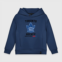 Толстовка оверсайз детская Торонто нхл, цвет: тёмно-синий