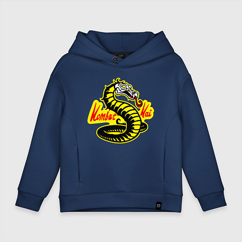 Детское худи оверсайз Mortal Kai / Тёмно-синий – фото 1
