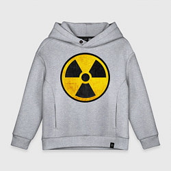 Толстовка оверсайз детская Atomic Nuclear, цвет: меланж