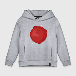 Толстовка оверсайз детская Марс, цвет: меланж