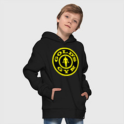 Толстовка оверсайз детская Golds GYM, цвет: черный — фото 2