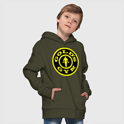 Толстовка оверсайз детская Golds GYM, цвет: хаки — фото 2