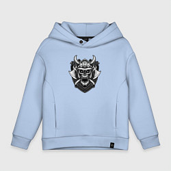 Толстовка оверсайз детская Викинги вальхала, цвет: мягкое небо