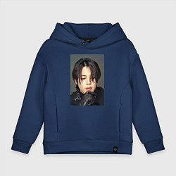 Толстовка оверсайз детская Handsome Jimin, цвет: тёмно-синий