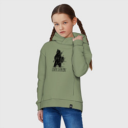 Толстовка оверсайз детская Сила в единстве, цвет: авокадо — фото 2