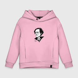 Толстовка оверсайз детская Густав Малер, цвет: светло-розовый