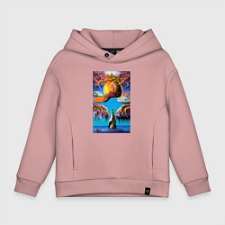 Детское худи оверсайз Скала желаний - нейросеть - сюрреализм