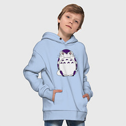 Толстовка оверсайз детская Totoro Frieza, цвет: мягкое небо — фото 2