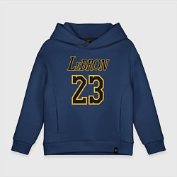 Толстовка оверсайз детская Lebron 23, цвет: тёмно-синий