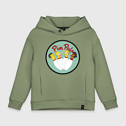 Детское худи оверсайз Simpsons bowling