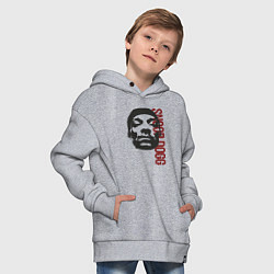 Толстовка оверсайз детская Репер Snoop Dogg, цвет: меланж — фото 2