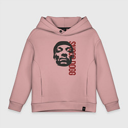 Толстовка оверсайз детская Репер Snoop Dogg, цвет: пыльно-розовый
