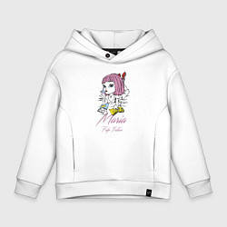Толстовка оверсайз детская Maria - pulp fiction, цвет: белый
