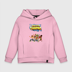 Толстовка оверсайз детская Subway Surfers, цвет: светло-розовый