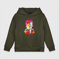 Детское худи оверсайз Магическая битва Итадори Юдзи и Двуликий призрак