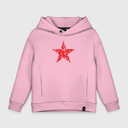 Толстовка оверсайз детская Star USSR, цвет: светло-розовый