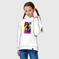Толстовка оверсайз детская John Lennon - world legend, цвет: белый — фото 2