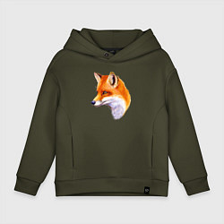 Детское худи оверсайз Лиса смотрит