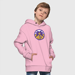 Толстовка оверсайз детская Lakers California, цвет: светло-розовый — фото 2