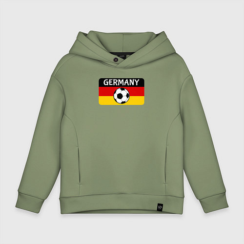 Детское худи оверсайз Football Germany / Авокадо – фото 1