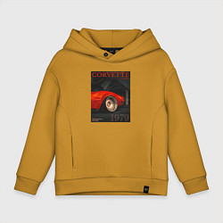 Детское худи оверсайз Обложка журнала Chevrolet Corvette C3