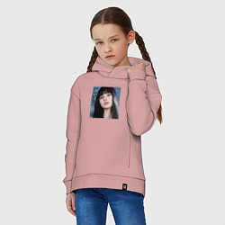Толстовка оверсайз детская Blackpink Lisa sky, цвет: пыльно-розовый — фото 2