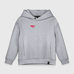 Детское худи оверсайз T1 red