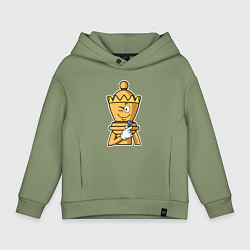 Детское худи оверсайз Шахматный ферзь InChess