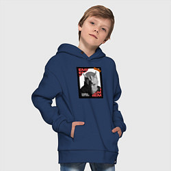 Толстовка оверсайз детская Rap god, цвет: тёмно-синий — фото 2
