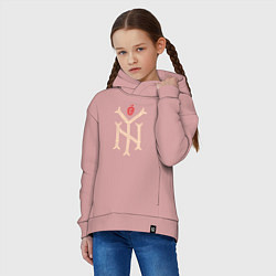 Толстовка оверсайз детская New York City NYC, цвет: пыльно-розовый — фото 2