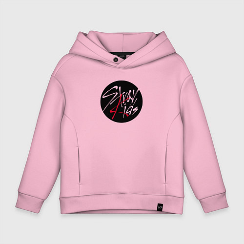 Детское худи оверсайз Stray Kids logo / Светло-розовый – фото 1