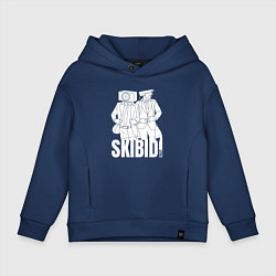 Детское худи оверсайз Skibidi Toilet Cameraman and Speakerman